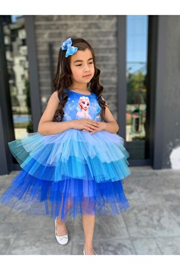 HMZ GOLD ELSA TÜTÜLÜ ELBİSE