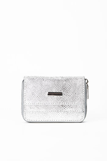 minebag Shiny Fiore ZC111 Women's Wallet Silver