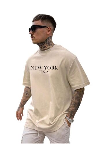 BENROMA NEW YORK PRINTED OVERSIZED UNISEX T-SHIRT