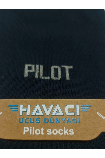Havacı Uçuş Dünyası Пілотні шкарпетки з вишивкою з бамбука