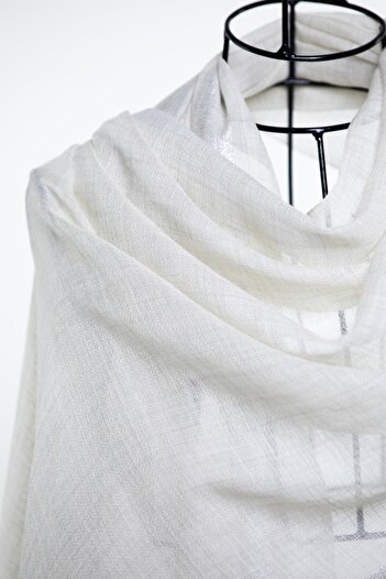 CASHMERE AND SİLK MAWLANA Cashmere Silk Glitter Shawl