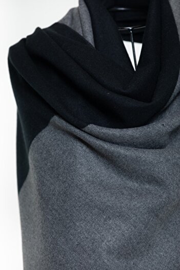 CASHMERE AND SİLK MAWLANA Cashmere Plain Double Color Shawl