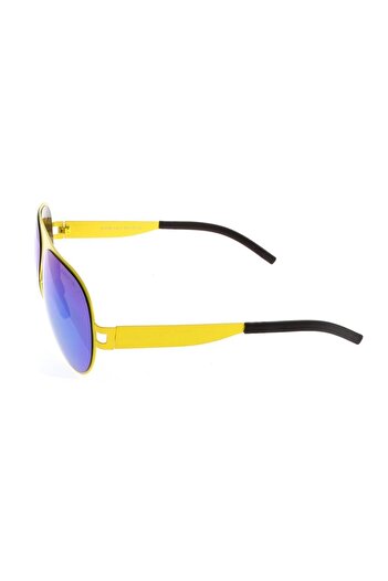 Angel Eyes UV400 Protection Yellow Frame Blue Mirrored Glass Snowboard/Ski Glasses