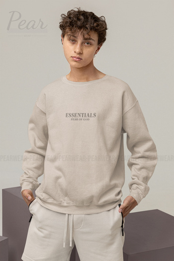 Pear Wear Essentials Printed Men's Oversize Sweatshirt