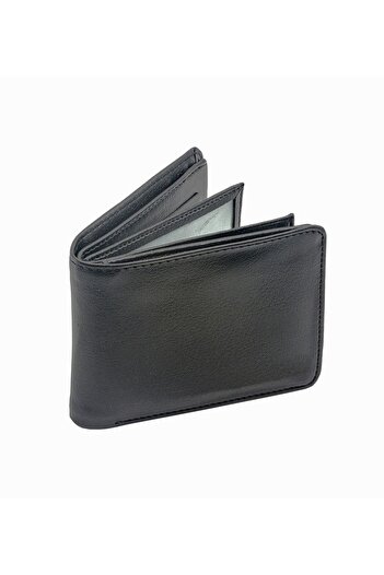 Yaprak Hediyelik Leather Men's Wallet with Wooden Box