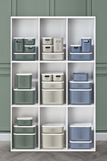 Bayev Bubble Green 3-Piece Organizer Set With In-Cabinet Lid Storage Box Storage 13 - 6.8 - 3.2 Lt