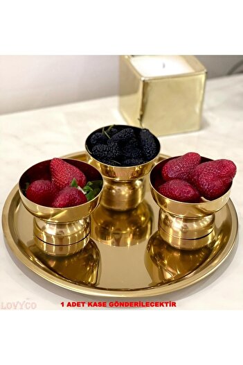 LOVYCO Gold Bowl Cup - Snack Bowl - Sauce Bowl - Ice Cream Bowl - Jam Bowl - 1 Piece