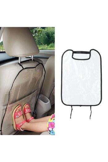 Şener collection 2 Pieces Inside the Car Seat Back Protective Case Seat Cover Transparent - Child Seat Footprint Protector
