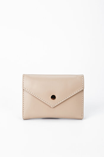 minebag Matte Envelope Lui ZC114 Women's Wallet Beige