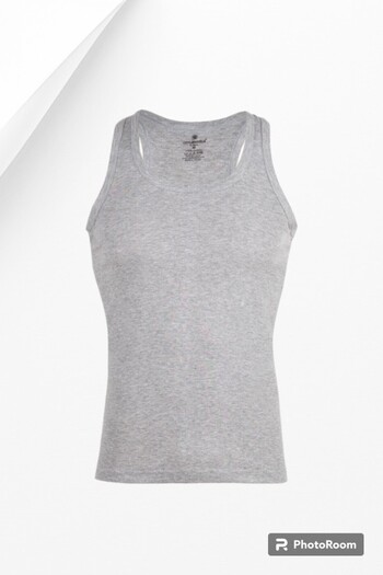 Ceylanoğlu Men's Rib Sports Tank - 100% cotton Series