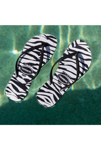Havaianas Slim Animals Glitter Μαύρος 0090