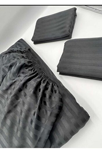 Deneme Zamanı Satin Elastic Sheet and 2 Pillowcases