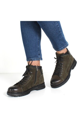 Celal Gültekin Χακί Ανδρικές Μπότες Nubuck 550 718-18068