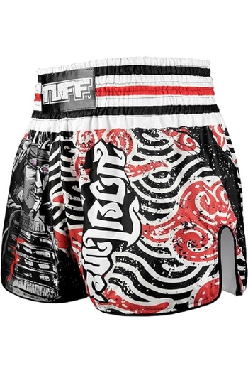 TUFF Sport Muay Thai Boxing Shorts Retro Styles Classic Slim Cut MMA Kickboxing Workout