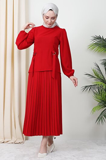 Giza Giyim Asude Double Suit Red
