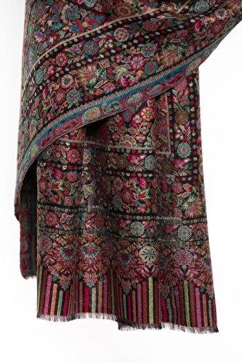 CASHMERE AND SİLK MAWLANA Kaşmir Ipek Kani Şal
