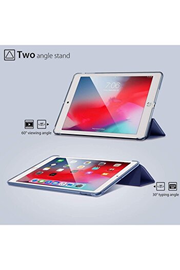 Fuchsia Ipad Mini 4. - 5. Nesil Uyumlu Smart Cover Standlı Katlanabilir Akıllı 1-1 Tablet Kılıfı
