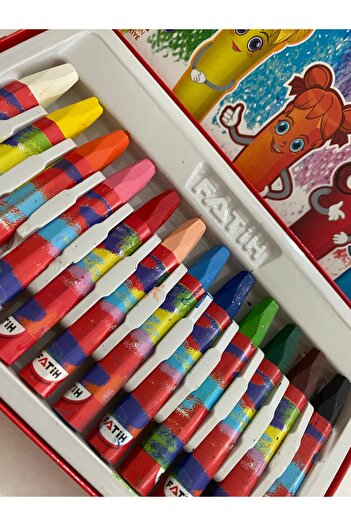 Fatih 12 Li Jumbo Kuru Boya ve Fatih 12 Li Pastel Boya