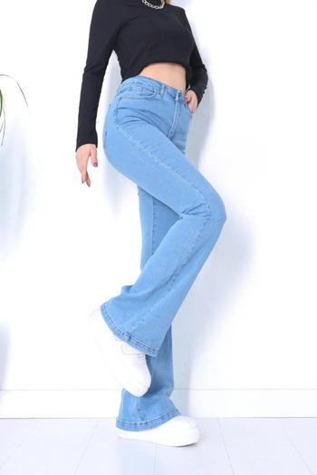 Ramrod LoL Extra High Waist Flare Jeans - Women's Full Lycra Flare Leg Jeans