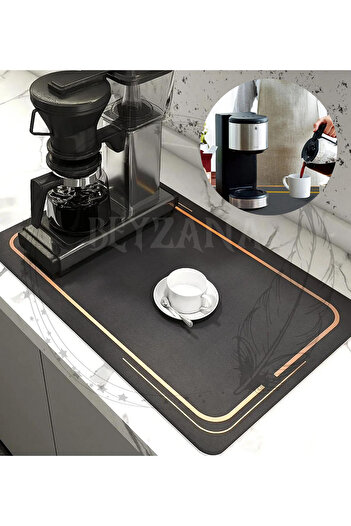 BEYZANA Dish Drying Mat Super Water Absorbent Countertop Dish Rack Microfiber Mat