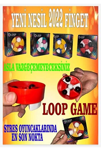 ümit toys Loop Game Yeni Finget Stres Giderici 1adet Popit Pop Tube Tarzı En Son Çıkan Duyusal Ve Görsel Ürün