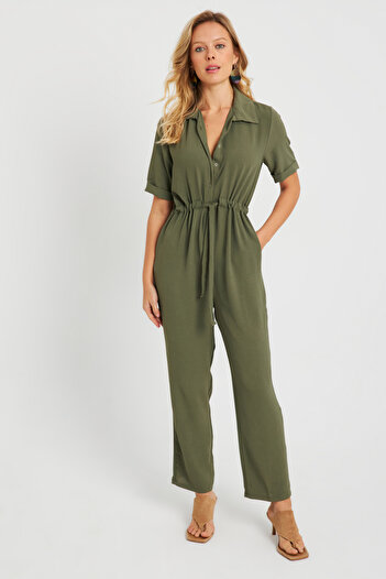 Cool & Sexy Dámská kombinéza Khaki Q985