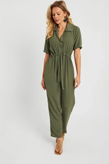 Cool & Sexy Dámská kombinéza Khaki Q985