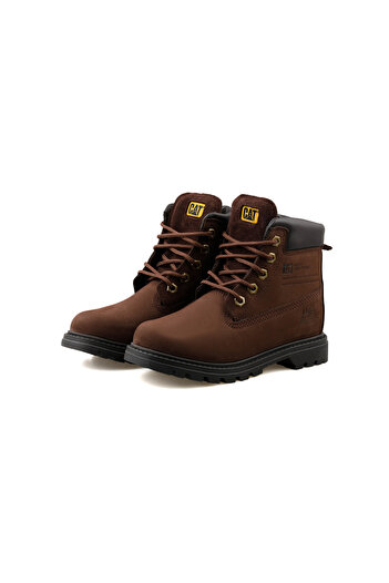 Caterpillar Bruiser 2.0 Çocuk Günlük Bot 015F101087-CHOCOLATE-NUBUK Kahverengi