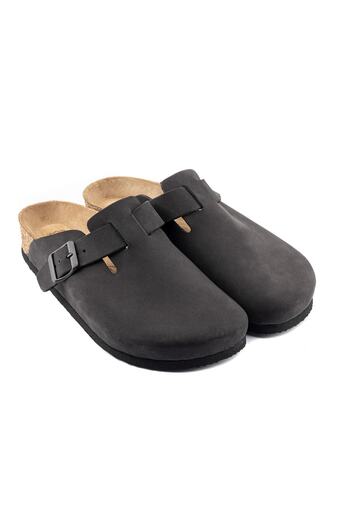 Lemoors Costa Natural Cork Nubuck Leather Black