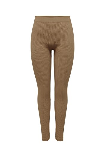 ONLY ONLVEGA SEAMLESS MW LEGGING High Waist Seamless Knitted Leggings