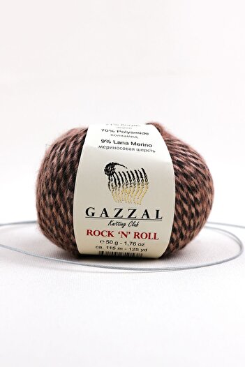 Gazzal Rock'n Roll 50 gr Πλεκτό Χέρι Κλωστή Taka 13955 Rnr