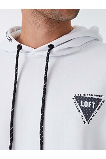 Loft Lf2031327 Oversize Fit Hooded Sweat - Λευκό - S - St05409-white-s