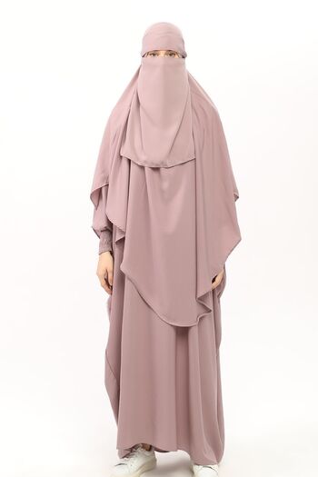 Altobeh Sultanbaş Nikaplı - Elastic Sleeve Judge Collar Ferace Silk Medina