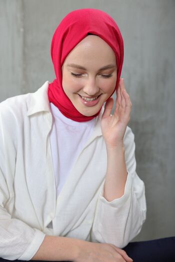 Modakaşmir Cozy Cotton Series Shawl Violet