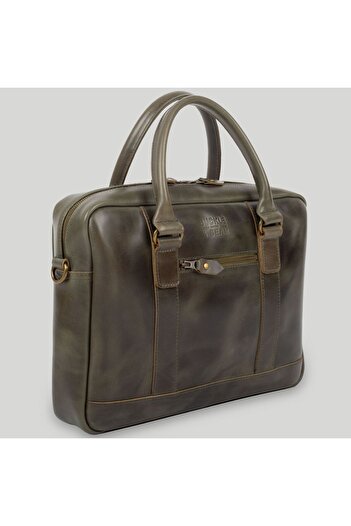Buckle & Seam Everett Aktentasche Leder 38 cm Laptopfach