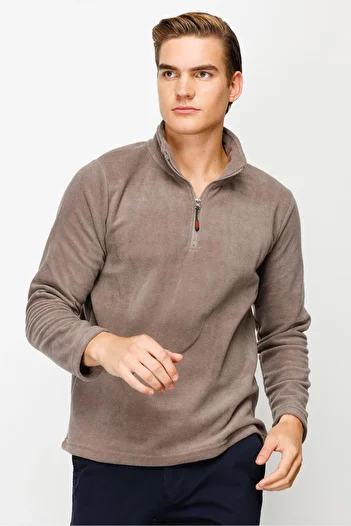 İgs MEN'S A.COFFEE STANDARD HALF ZIPPER POLAR