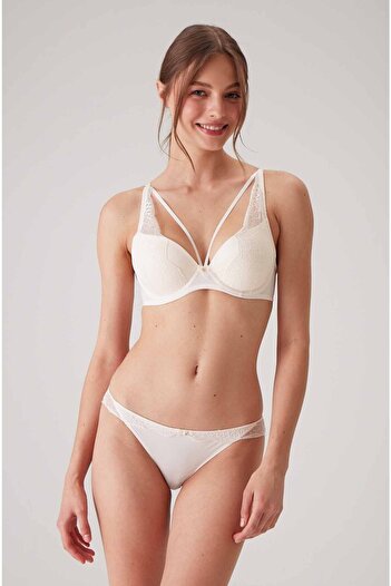 Pierre Cardin Γυναικείο Σετ σουτιέν με δαντέλα Pearl 4720 Rome Soft Push Up (ΜΕ ΕΠΙΛΟΓΗ C CUP)