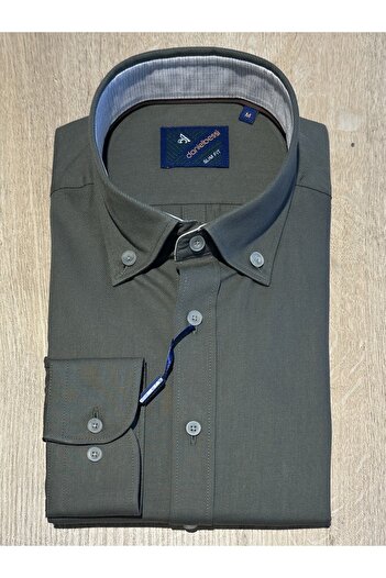 Daniel Bessi Довгорукавна бавовняна сорочка Slim Fit для чоловіків