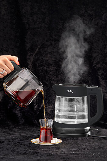 Taç Glassdem Tea Machine with Glass Teapot
