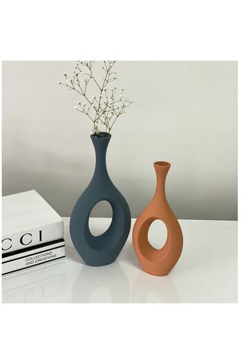stilinbu Vază ceramică boemă hitită - set de 2 H3035 (Kozyekim Blue-Tile)