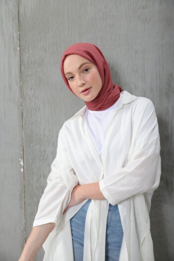Modakaşmir Σειρά Cosy Cotton Σάλ Dusty Rose