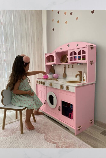Hedef Oyuncak Mutfak Seti Ledli (PEMBE)