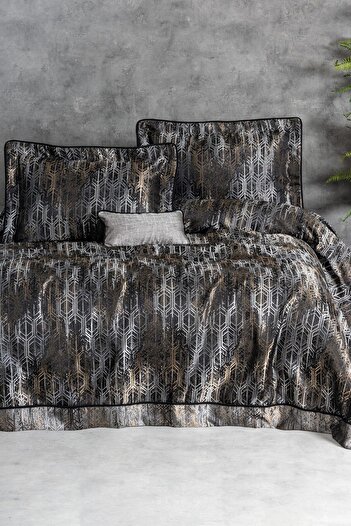 Cotton Box Laura Beige Smart Double Bedspread