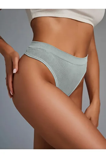 MİSTİRİK Chiloți sport cu snur din țesătură flexibilă și moale model Paulo Culoare verde apă