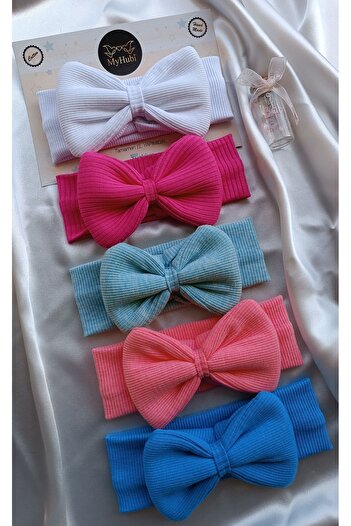 MyHubi 5-Piece Combination (Boxed) Handmade Baby Girl Grand Bandana