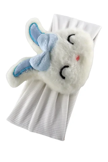 KEEBA Minnoş TavşanlıGirl's HeadbandSoft Furry Rabbit ElasticGirl Bandana