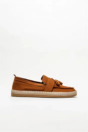 Elle Shoes Tan Leather Men's Espadrille