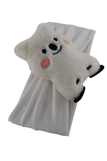 KEEBA Elastic Bandana with Soft Feather PandaMinnoş Girl's Headband with Panda