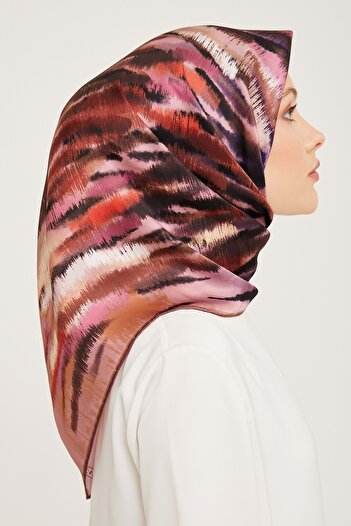 Armine Silk Tivil Scarf - 9049Dt 1 Model