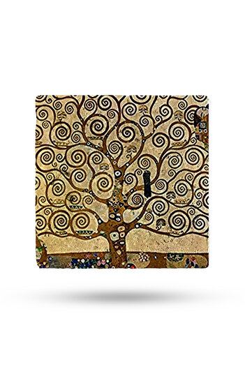 Begoloni Stone Decor Natural Stone Trivet 20x20cm Tree of Life Printed Stone Trivet
